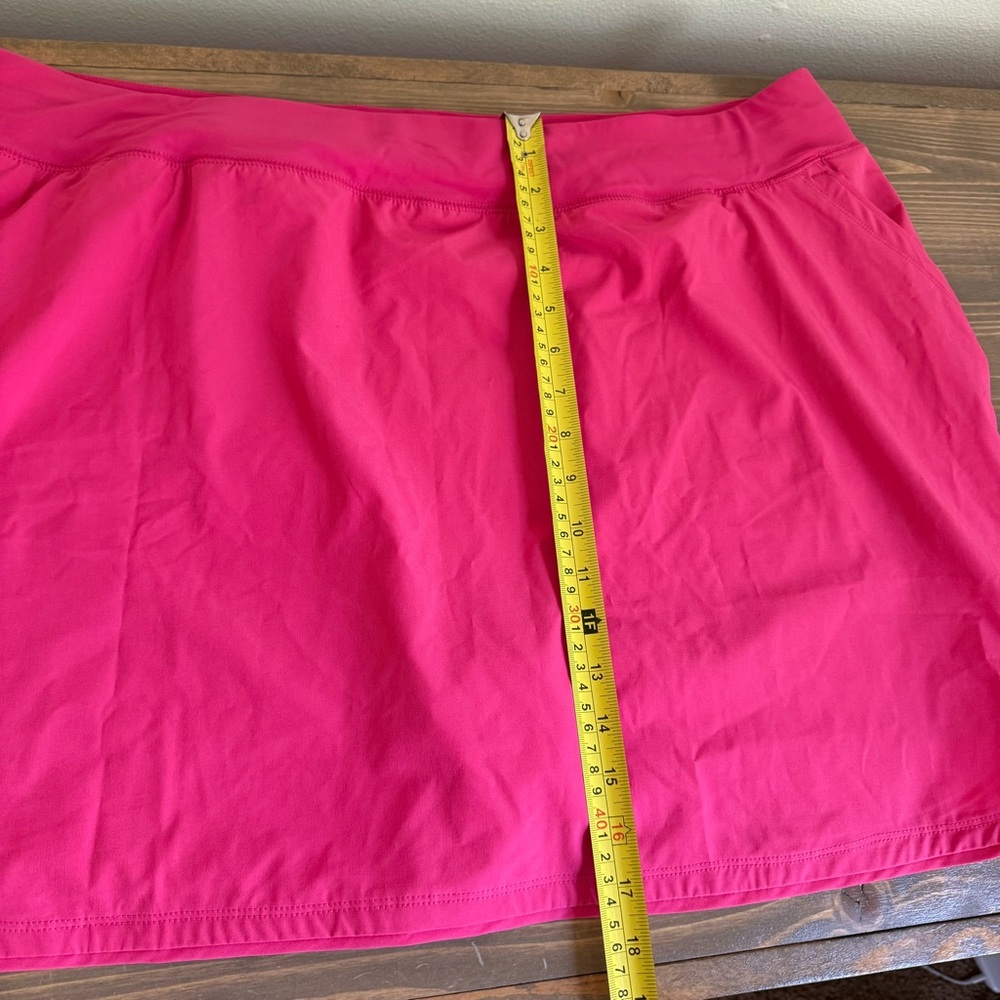 Lands End‎ Womens 26W Bright Pink Athletic Outdoors Skort Skirt Pockets - Picture 6 of 6